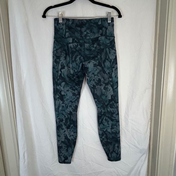 Athleta Rainier Leggings Women's Size Small Floral Blue Green - Picture 7 of 13